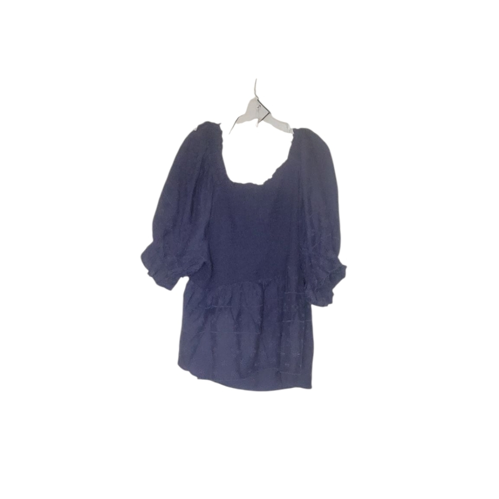 Old Navy Navy Peasant Blouse Boho Cottagecore Size 4X NWT - Picture 3 of 3